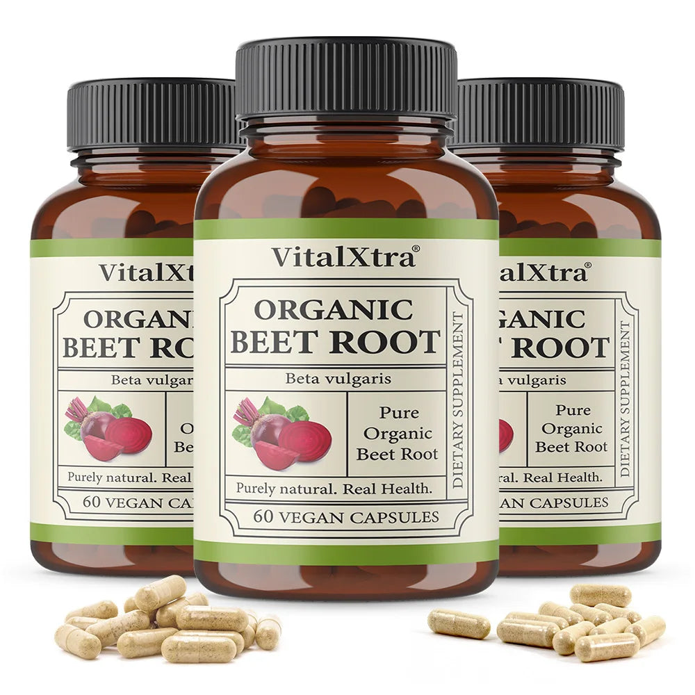 Organic Beetroot Capsules - 950mg Beetroot