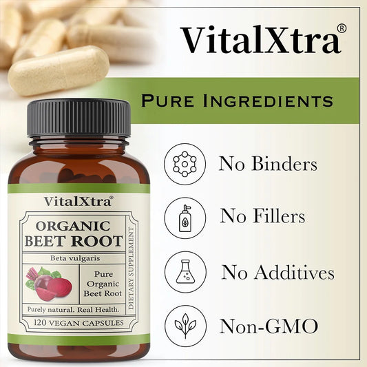 Organic Beetroot Capsules - 950mg Beetroot