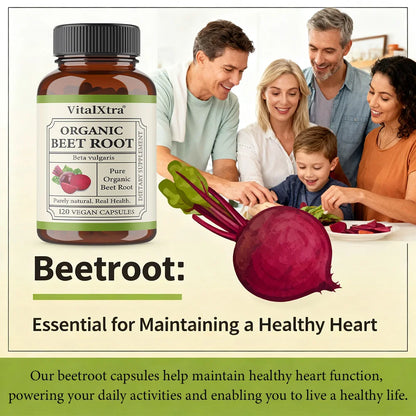 Organic Beetroot Capsules - 950mg Beetroot